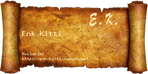 Enk Kitti névjegykártya